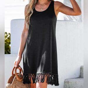 Cupshe Tassel Midi Tank Dres